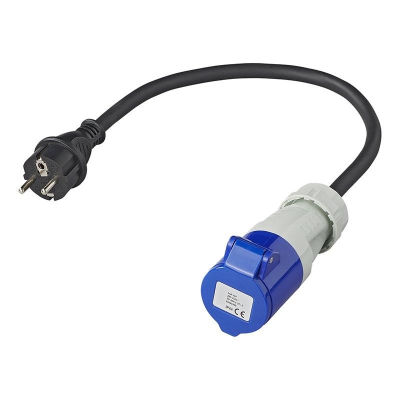Pricenet Adapterkabel 40cm 3x2,5mm² von Schukostecker auf CEE