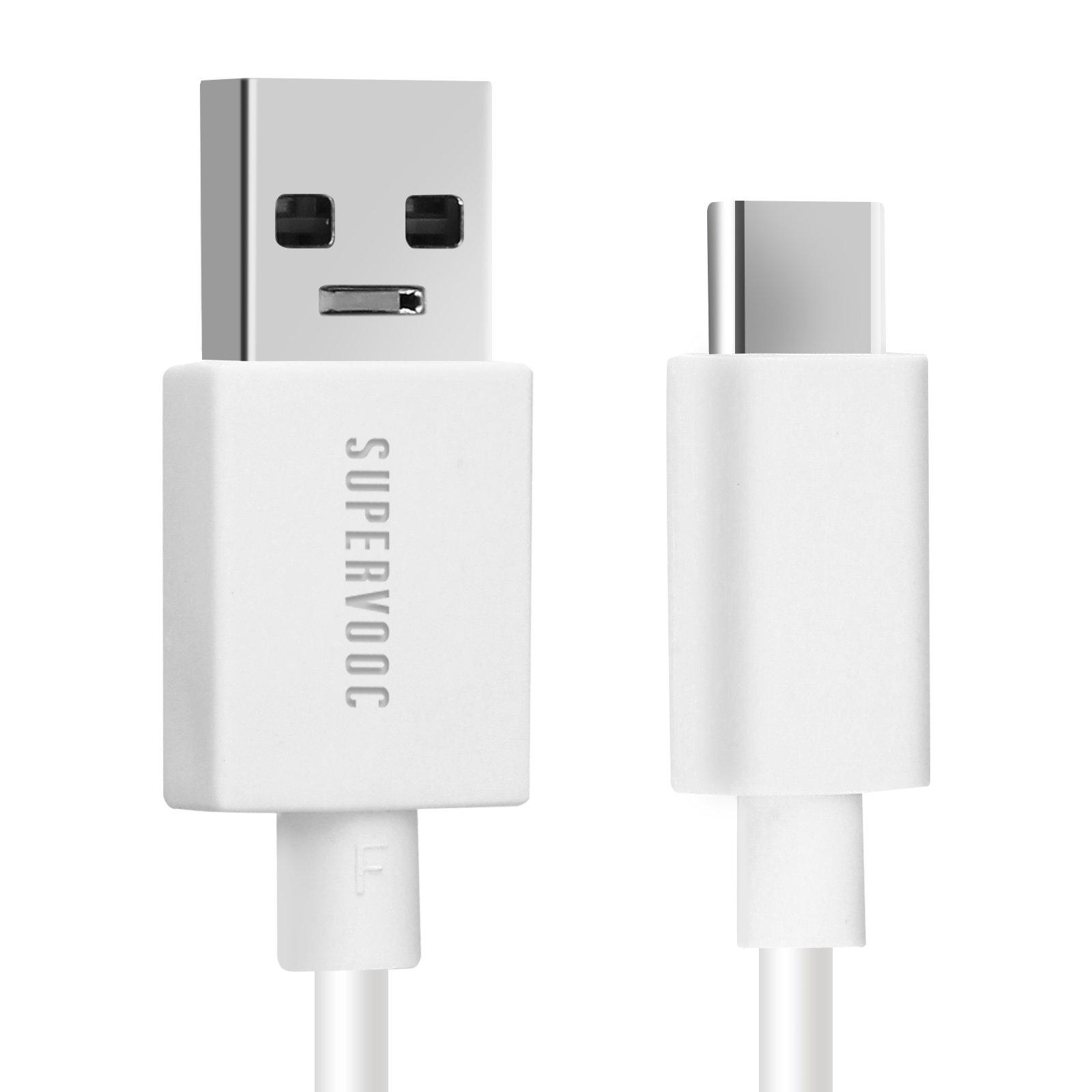 OPPO Oppo USB / USB-C 65W Kabel, Weiß 1m