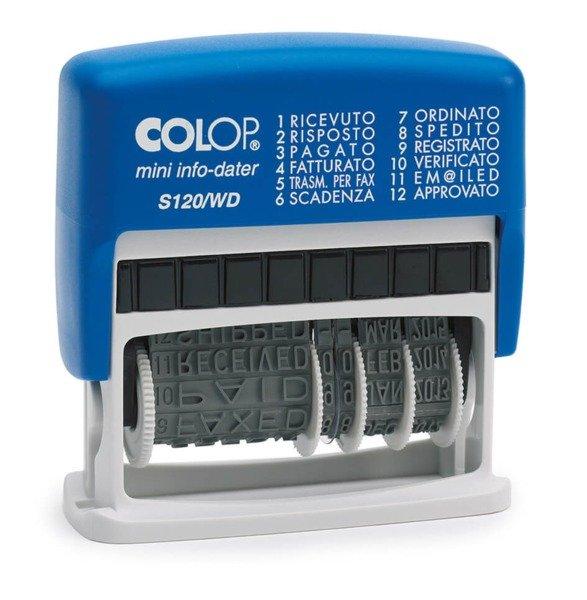 Colop COLOP Mehrtextstempel 41x4mm S 120WD D07 12 Texte Italienisch