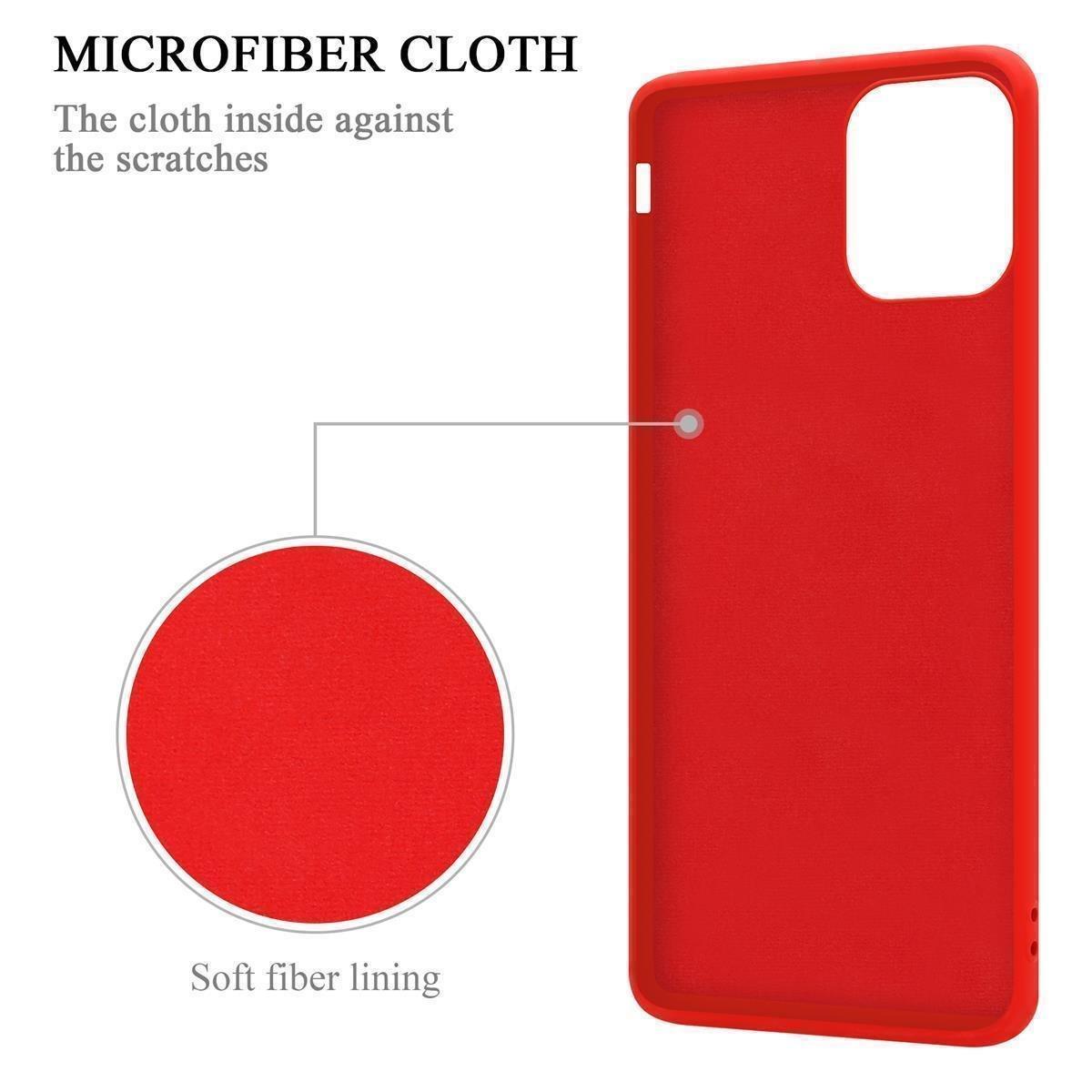 Cadorabo Hülle für Apple iPhone 12 PRO MAX TPU Silikon mit Ring Liquid