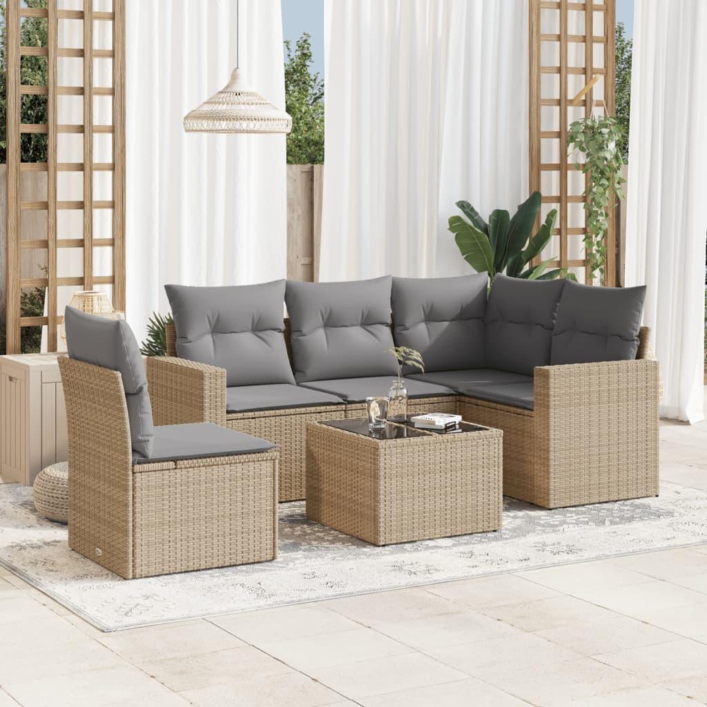 VidaXL Garten sofagarnitur poly-rattan