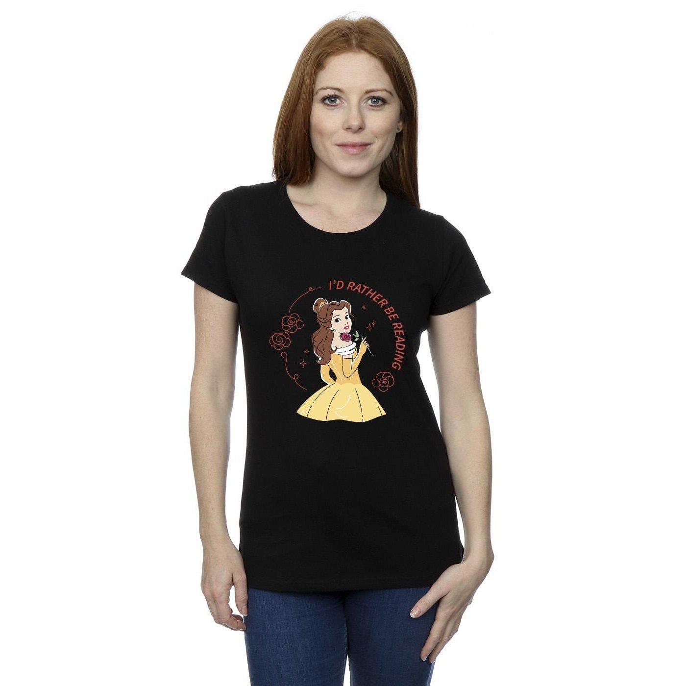 Disney Beauty And The Beast I'd Rather Be Reading T-Shirt