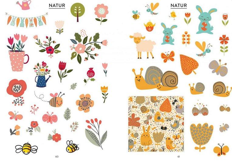 Bullet Journal – Stickerbuch Happy Easter: 600 frühlingshafte Schmuckelemente für die Osterzeit Edition Michael Fischer Pappbuch