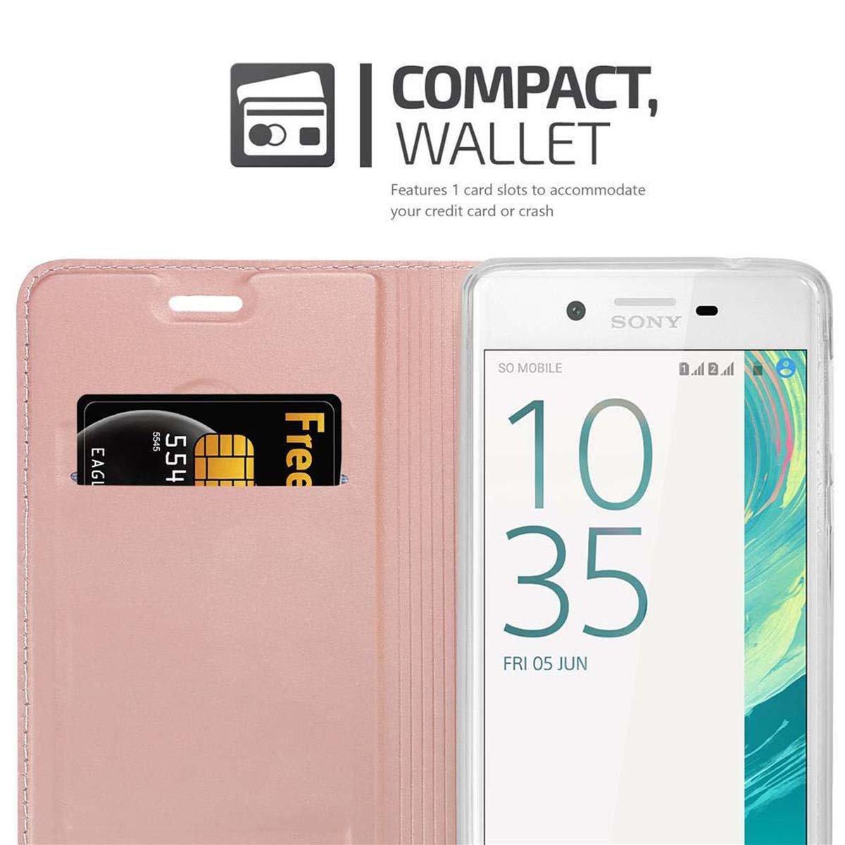Cadorabo Hülle für Sony Xperia X Magnetverschluss, Kartenfach