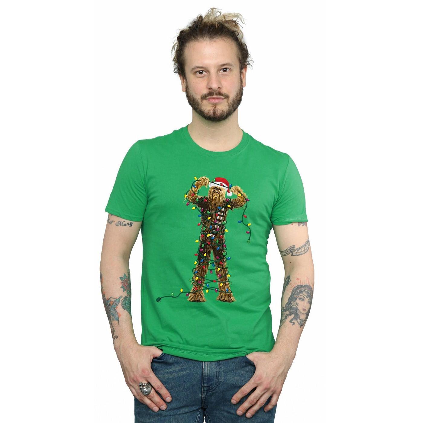 STAR WARS Star Wars Chewbacca Christmas Lights T-Shirt