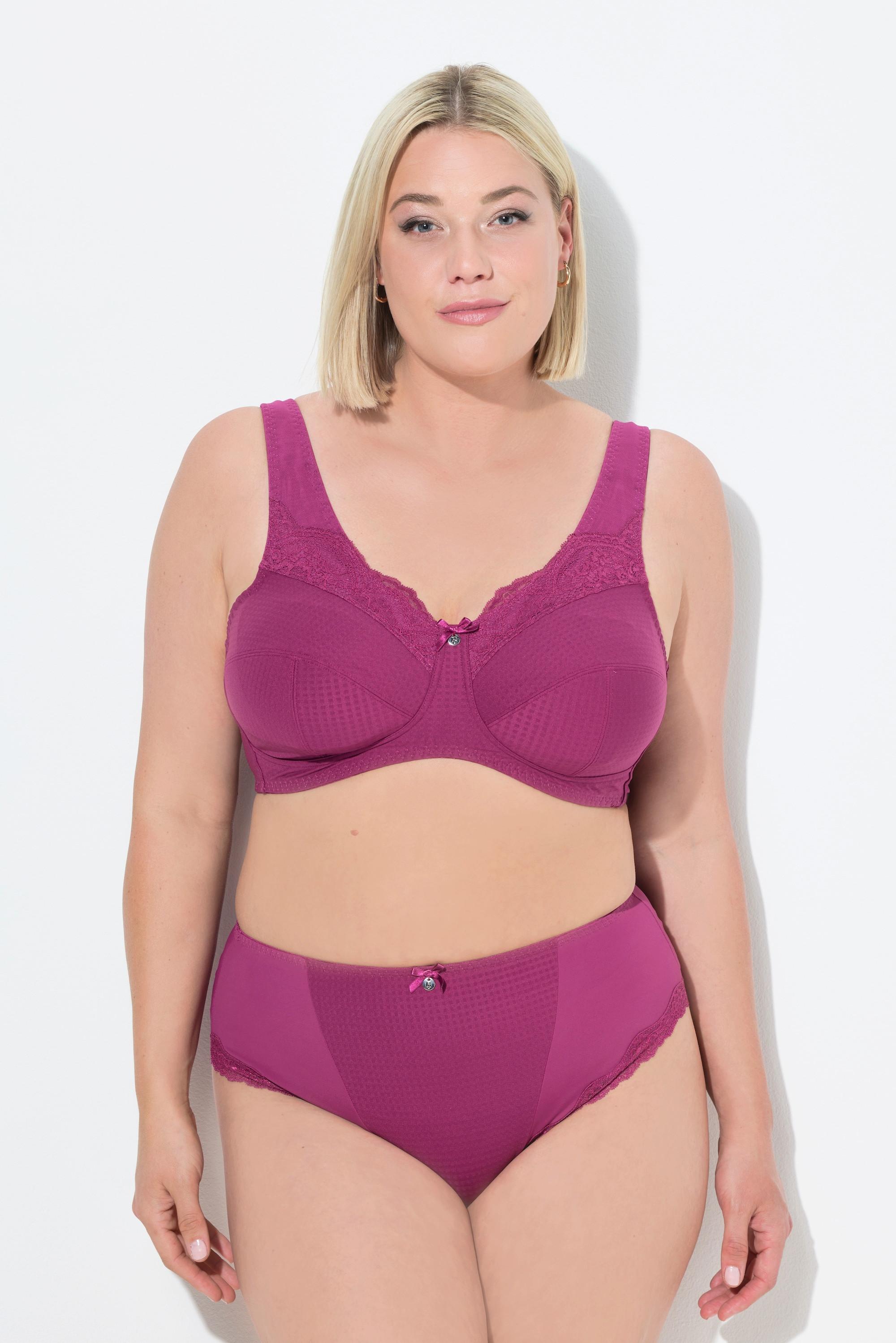 Ulla Popken Entlastungs-BH, ohne Bügel, Spitze, Cup C - G