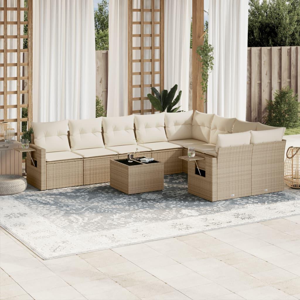 VidaXL Garten sofagarnitur poly-rattan