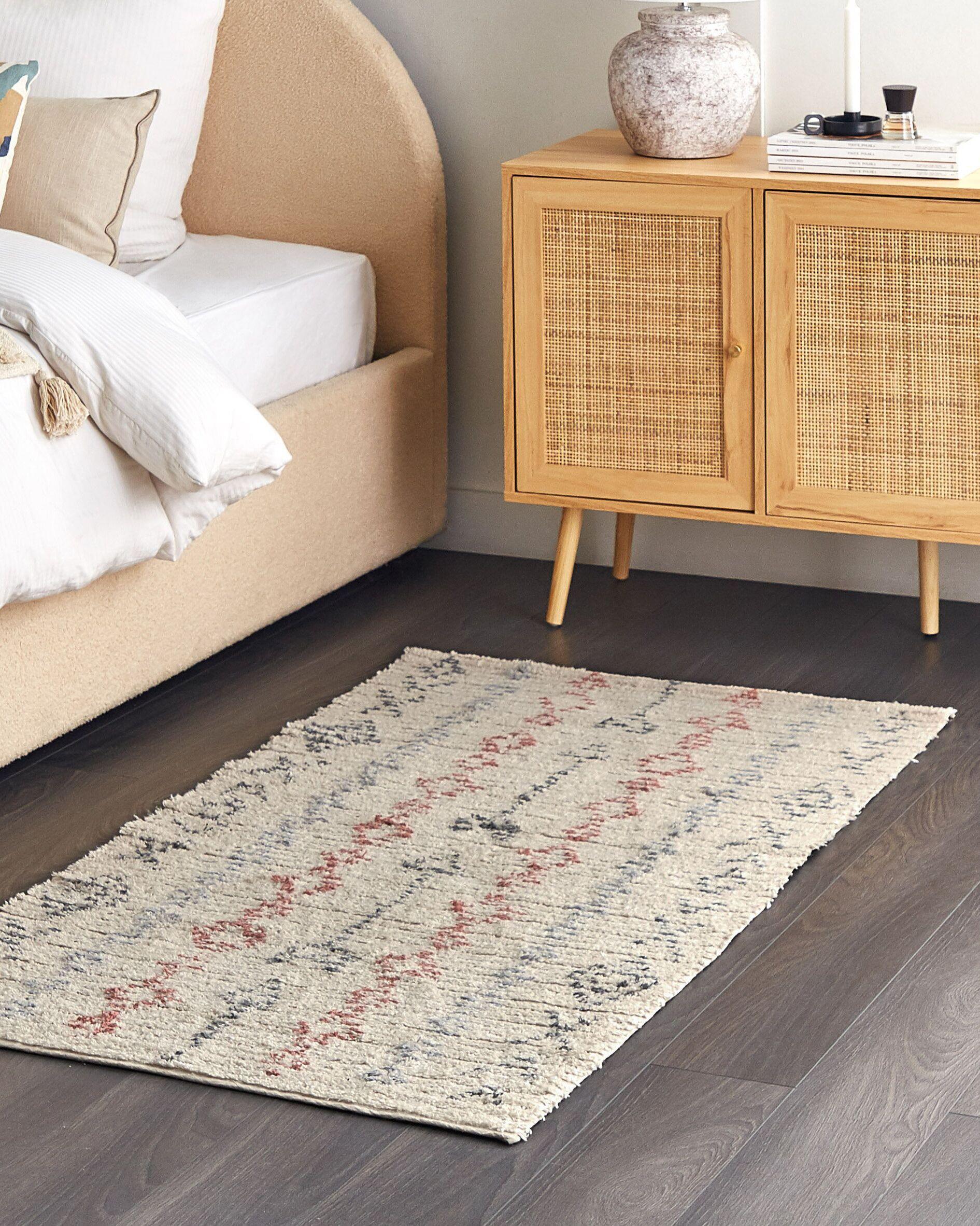 Beliani Teppich aus Baumwolle Boho DISPUR