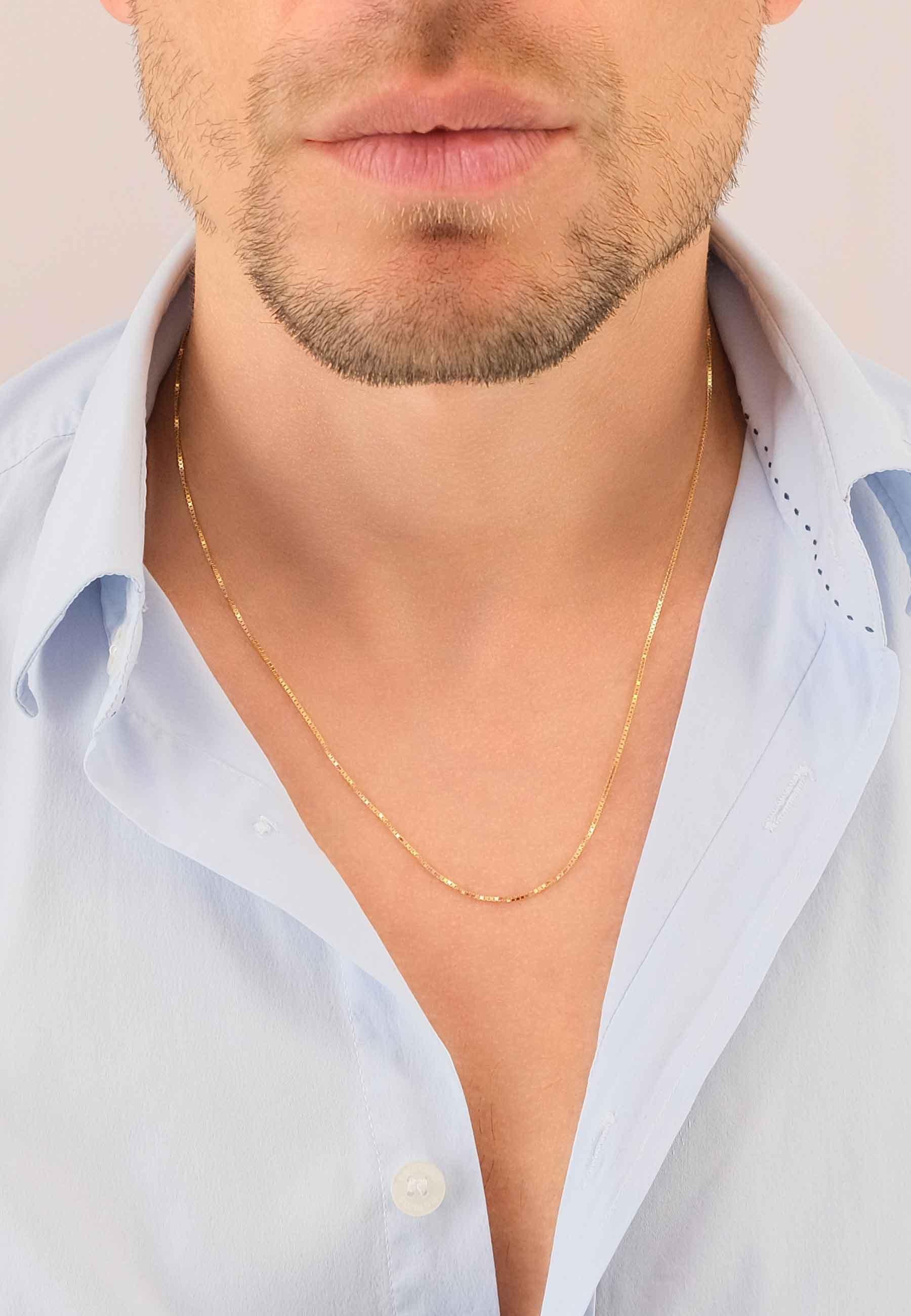 MUAU Schmuck Collier Venezianer Gelbgold 750, 1.4mm, 40cm
