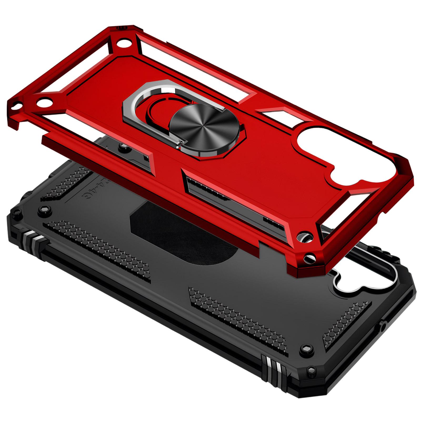 Avizar Ring-Hülle Samsung A25 5G Rot