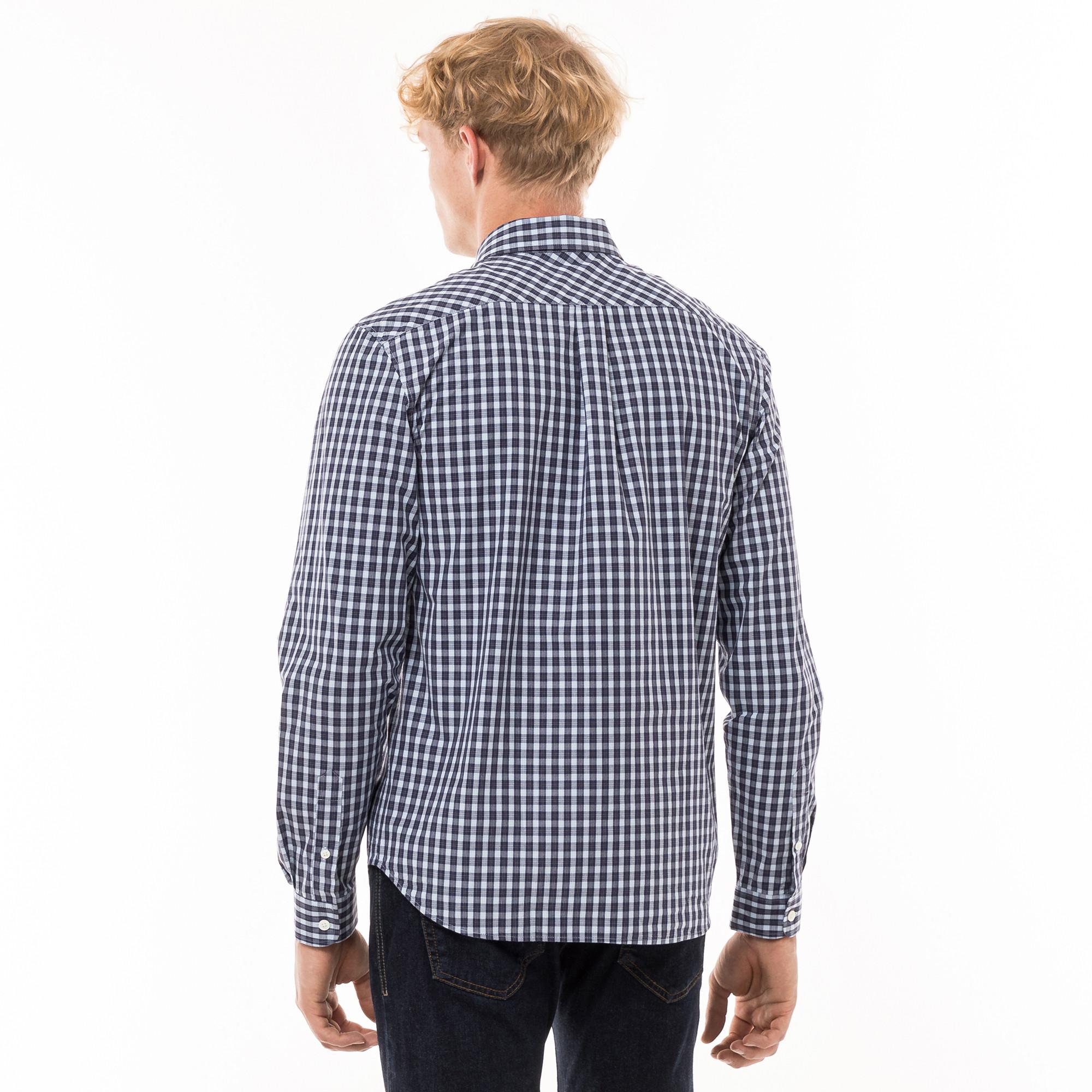 LACOSTE Kariertes Regular Fit Langarmhemd