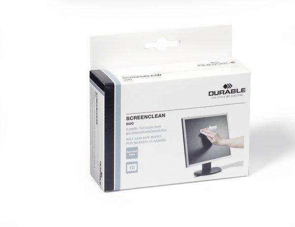 DURABLE DURABLE Screenclean Duo 572102 10 Tücher