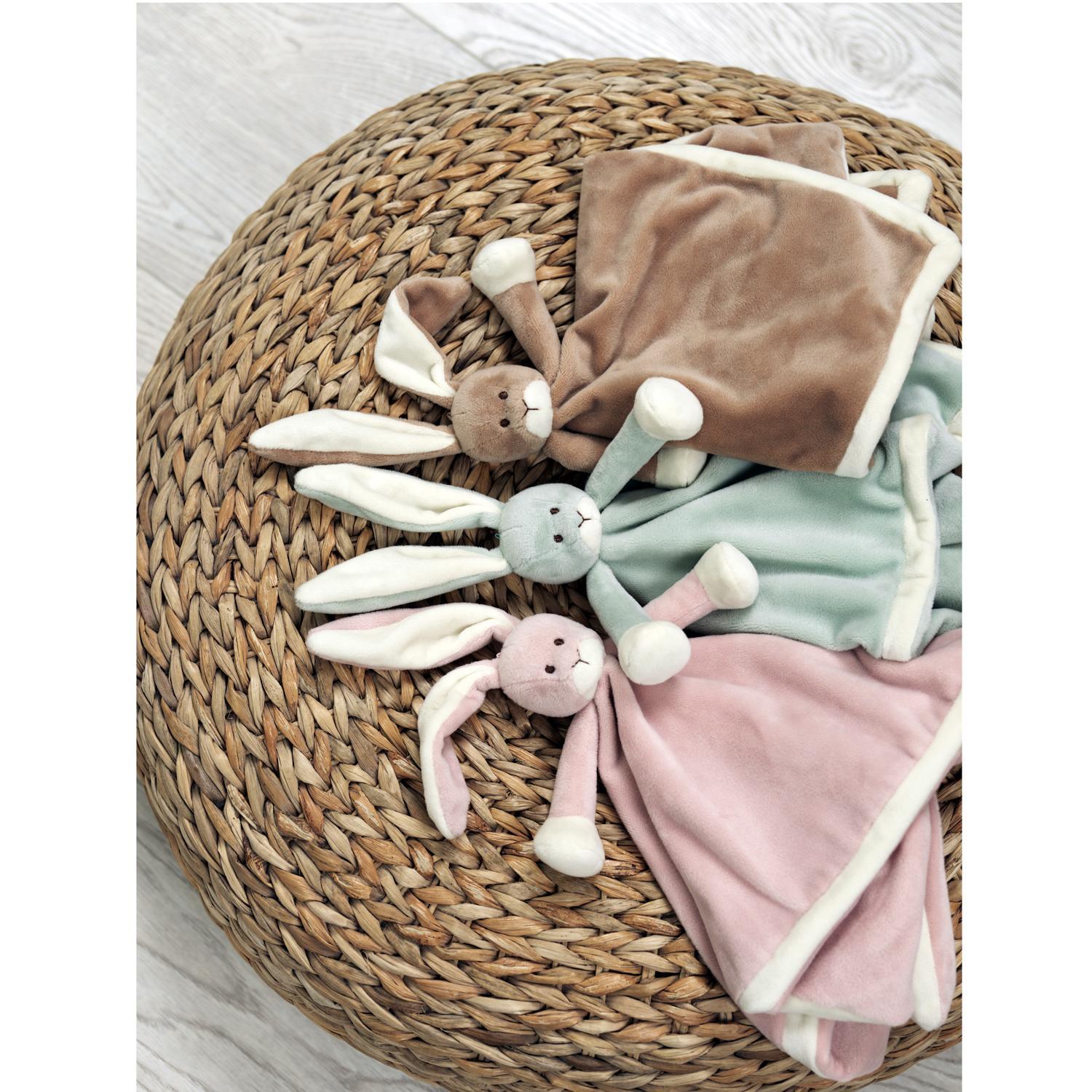 TEDDYKOMPANIET Schmusetuch Hase Kartoffelbraun (35cm)