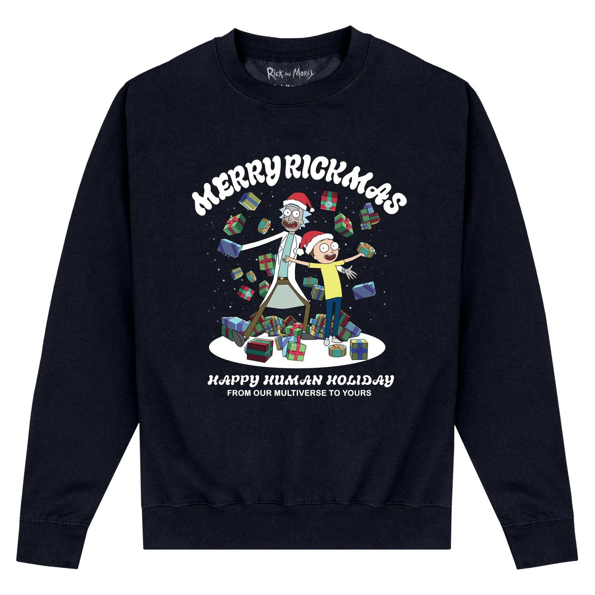Rick And Morty Sweatshirt  weihnachtliches Design
