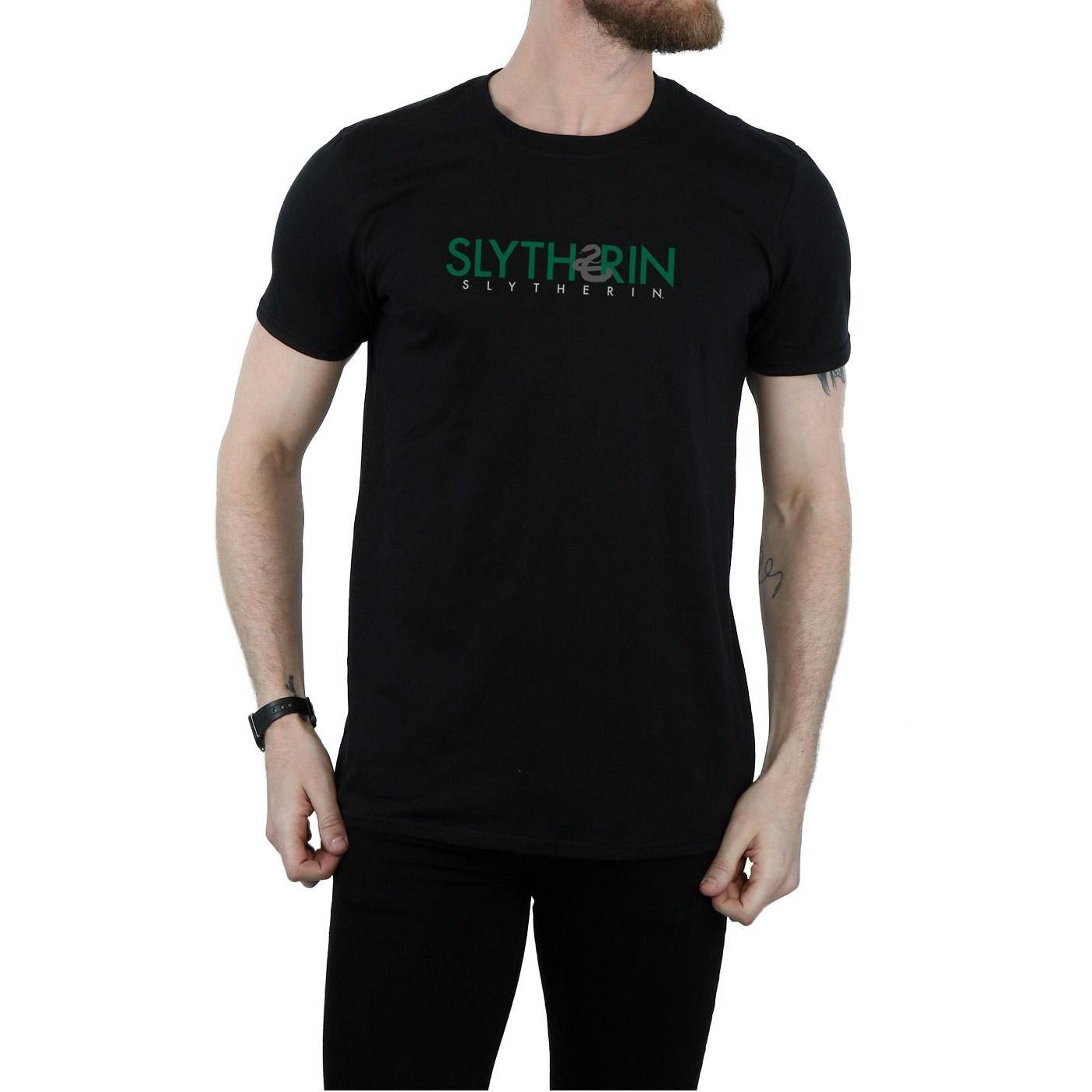 Harry Potter Slytherin Bedrucktes Kurzarm T-Shirt