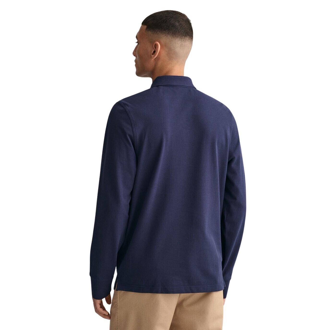 GANT Regular Shield Longsleeve Pique Rugger Poloshirt