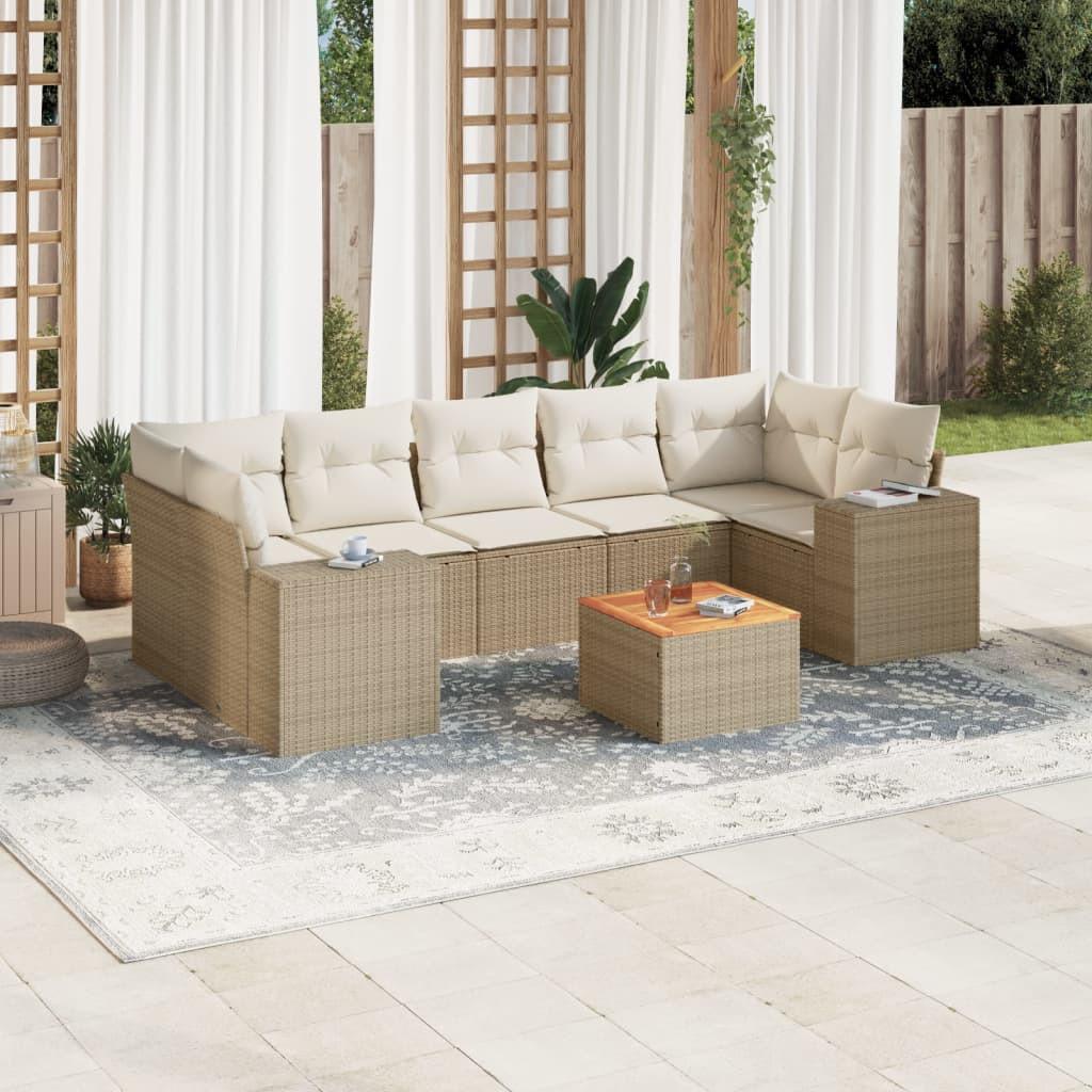 VidaXL Garten sofagarnitur poly-rattan