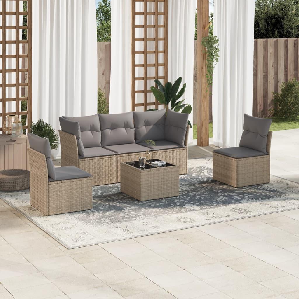 VidaXL Garten sofagarnitur poly-rattan