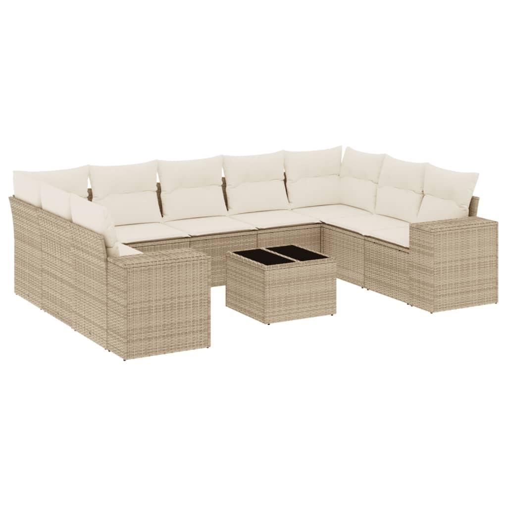 VidaXL Garten sofagarnitur poly-rattan