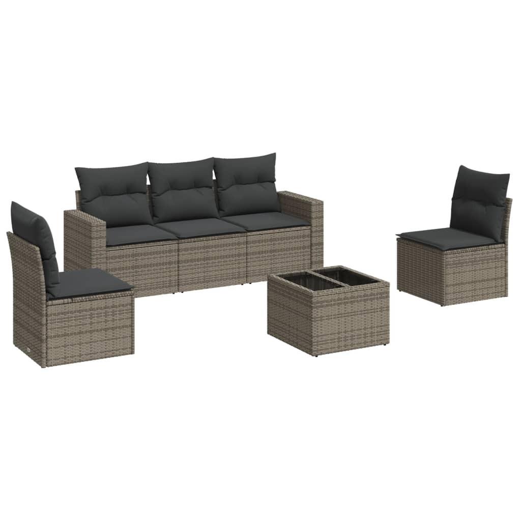 VidaXL Garten sofagarnitur poly-rattan