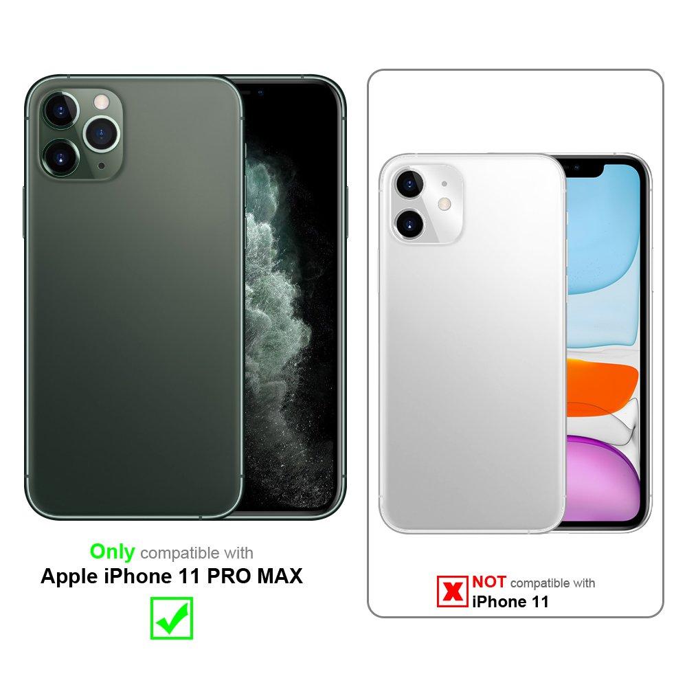 Cadorabo Hülle für Apple iPhone 11 PRO MAX Blumen Design Magnetverschluss