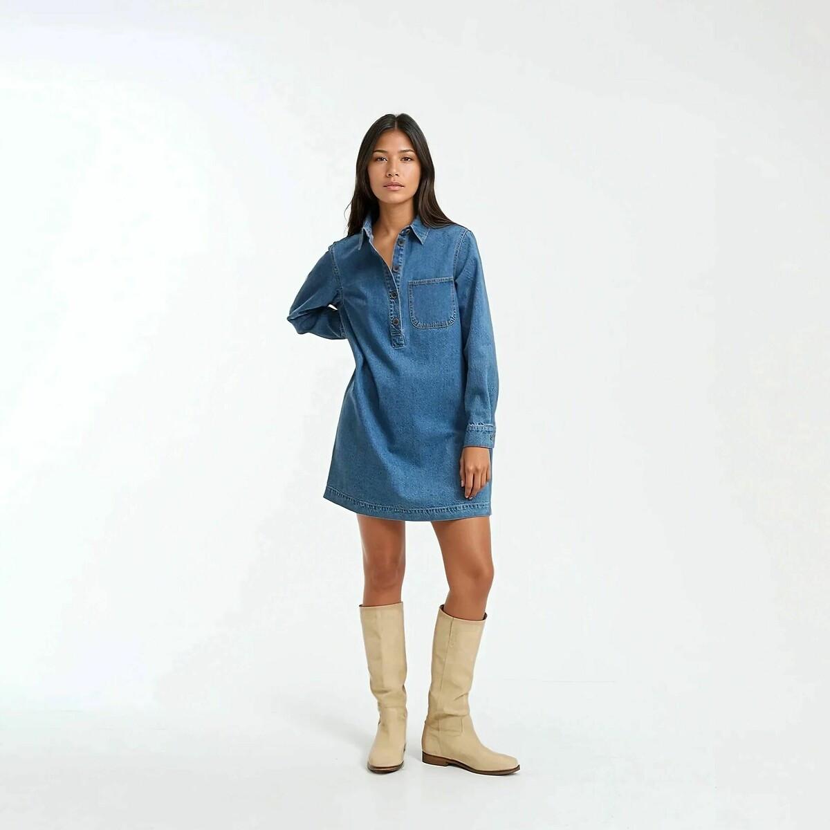 La Redoute Collections Signature ALBANE Kurzes Jeanskleid