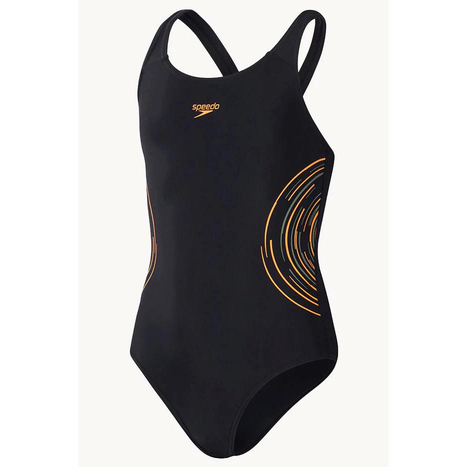 speedo badeanzug, mädchen eco placement muscleback