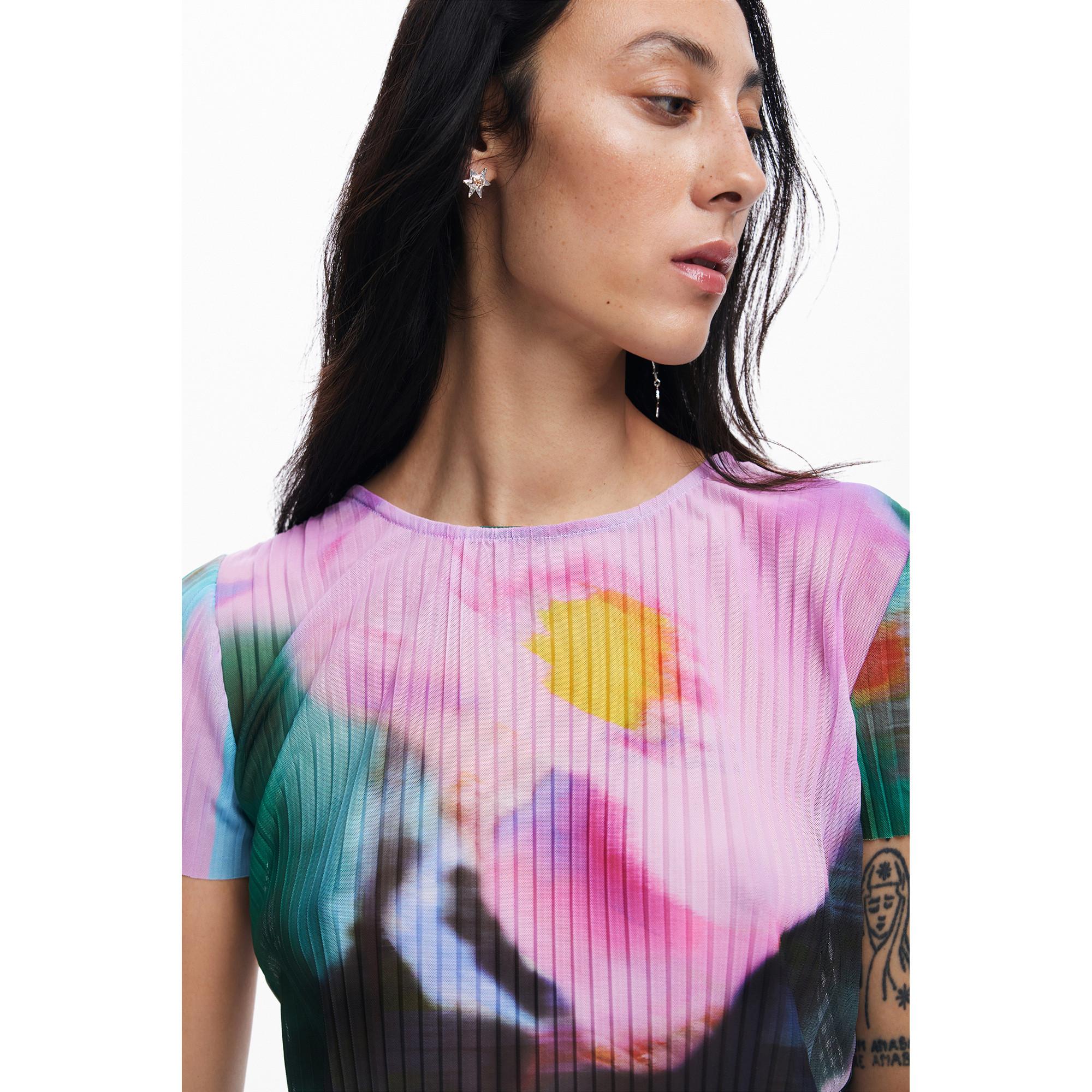 Desigual Foto Print Kurzarm T-Shirt
