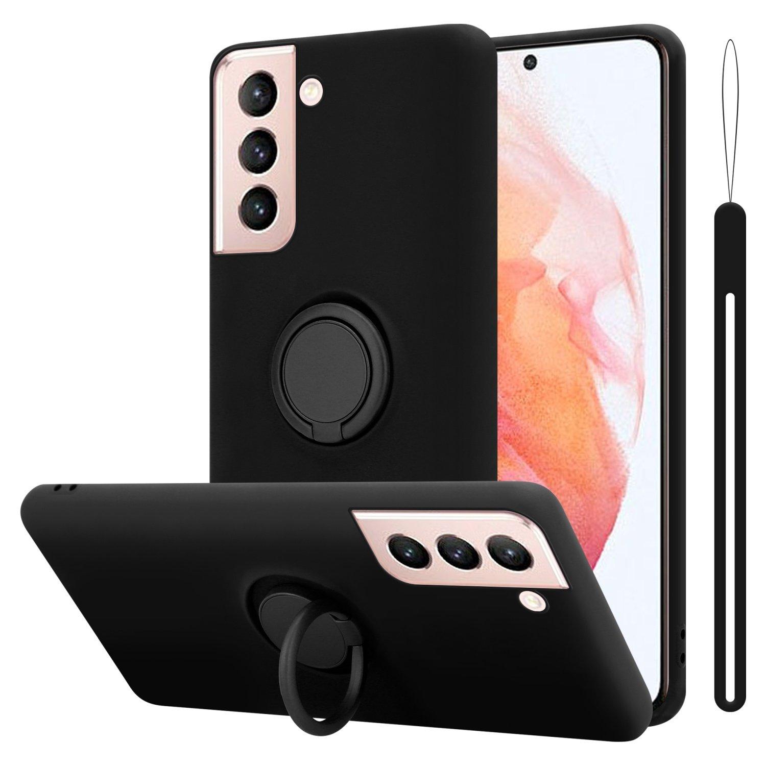 Cadorabo Hülle für Samsung Galaxy S22 TPU Silikon mit Ring Liquid