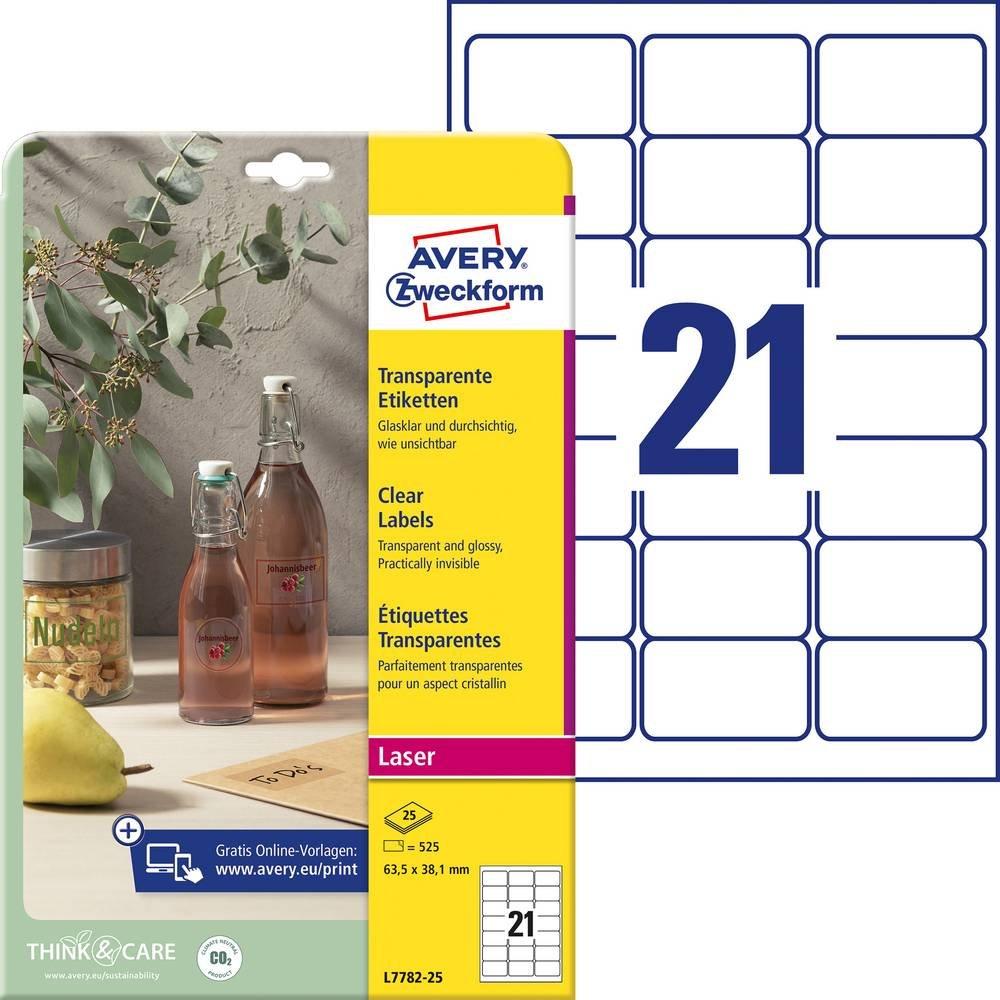 Avery-Zweckform AVERY ZWECKFORM Etiketten 63,5x38,1mm, 525 Stück
