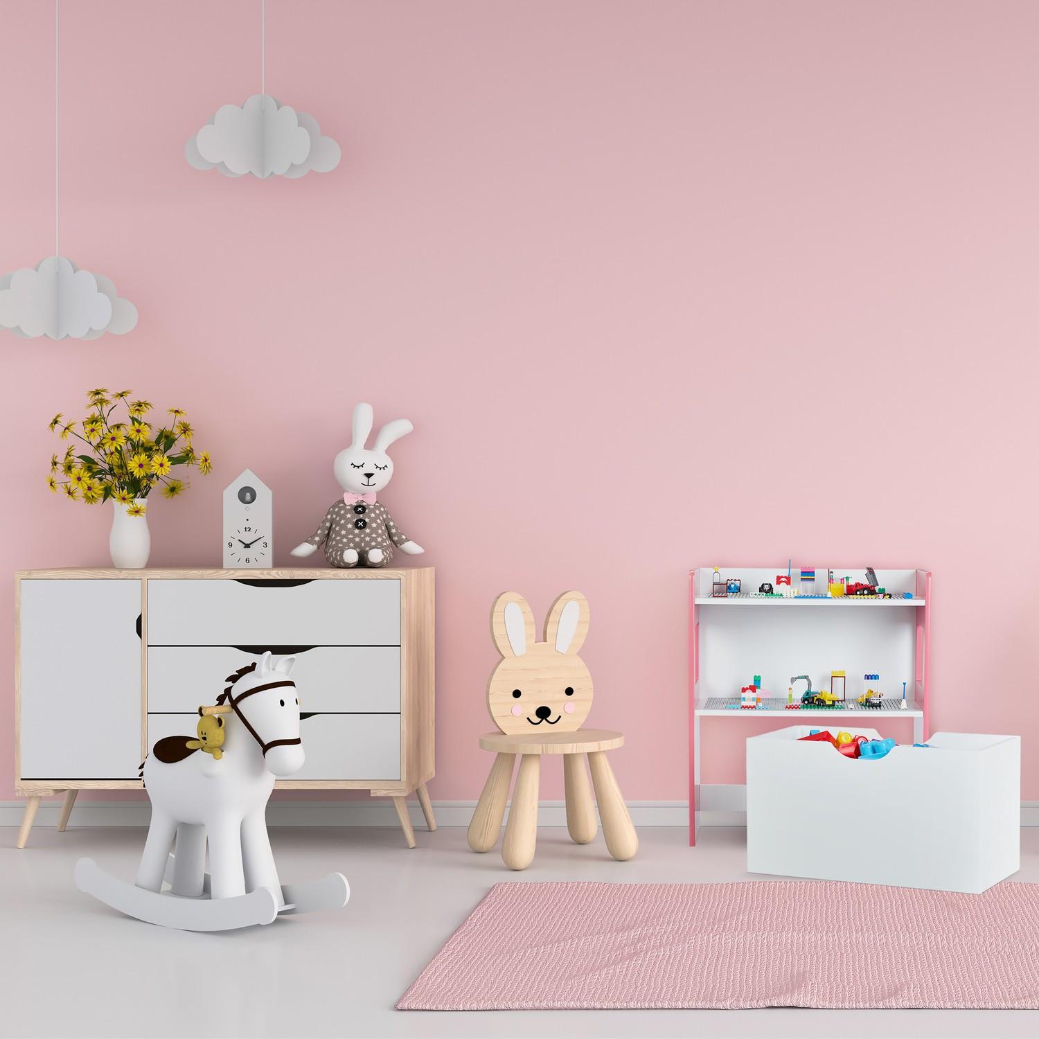 Northix Kinderregal mit Bausteinplatten