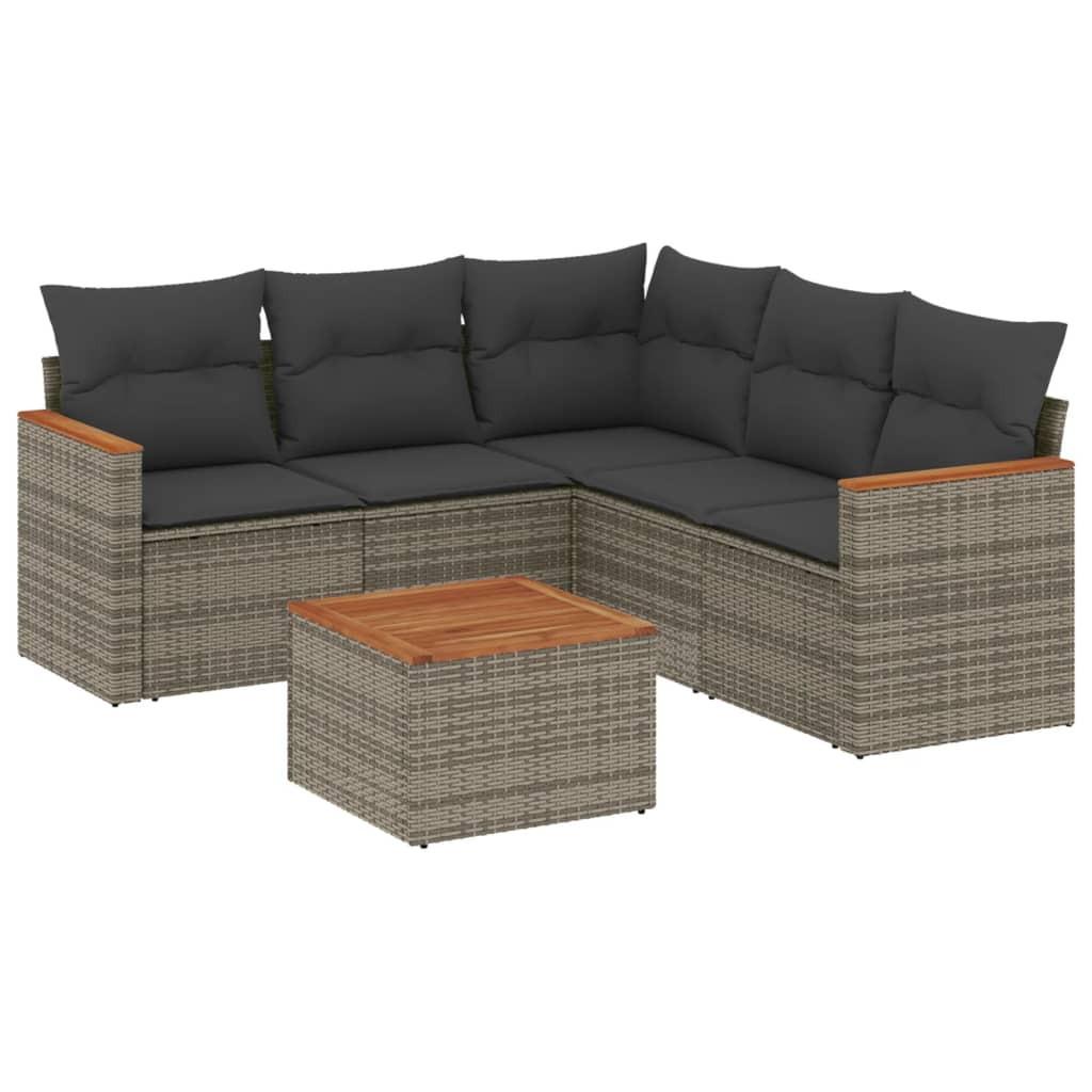 VidaXL Garten sofagarnitur poly-rattan
