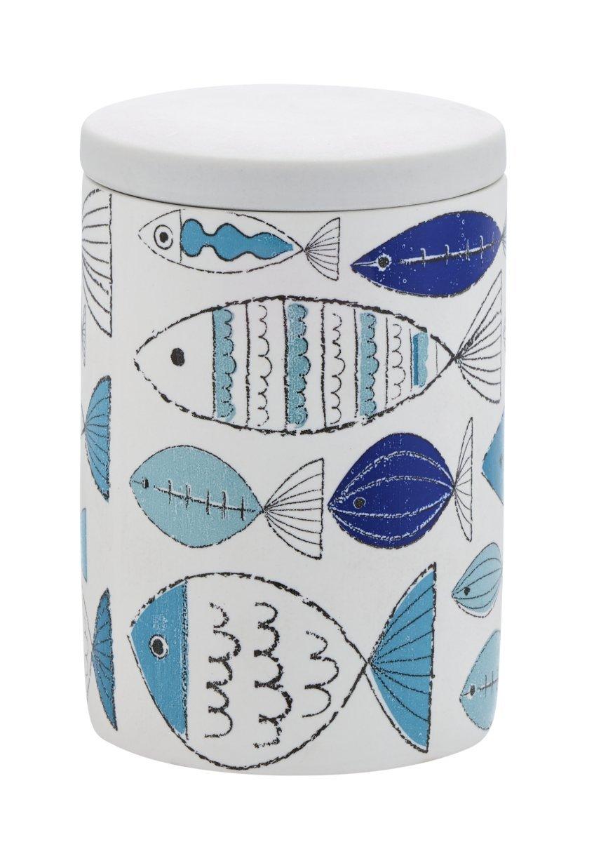 diaqua Kosmetikdose Marmara weiss/blau