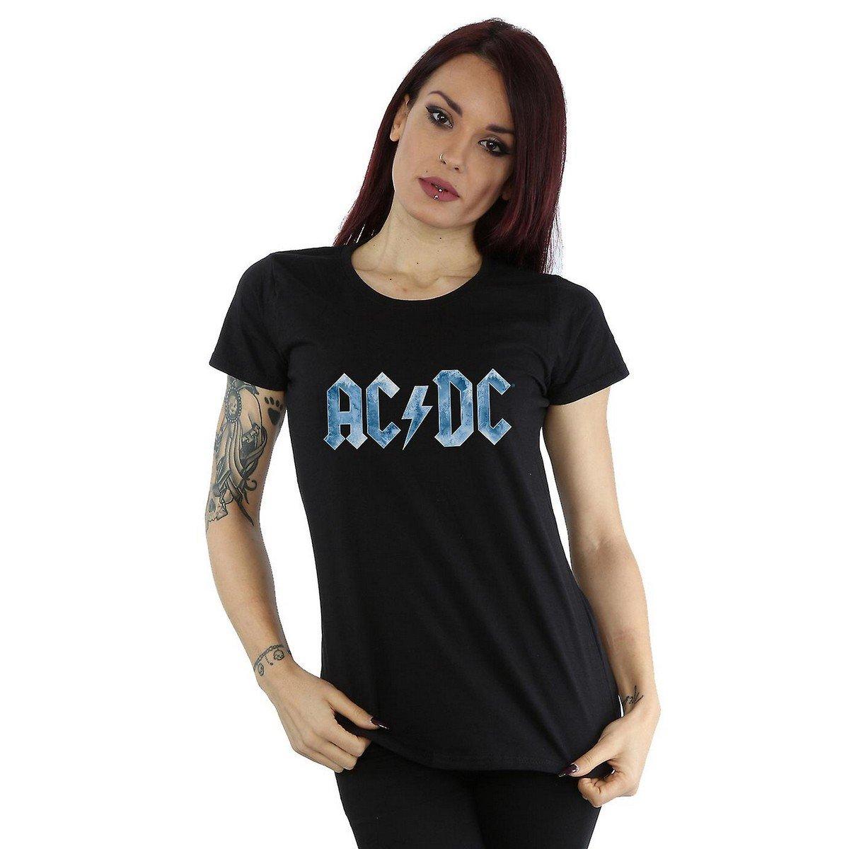 AC/DC ACDC T-Shirt mit Eiseffekt-Logo