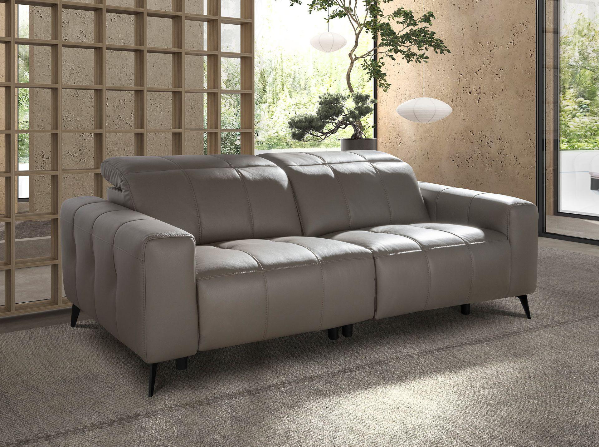 ANGEL CERDA 3-sitziges Relaxsofa in Leder
