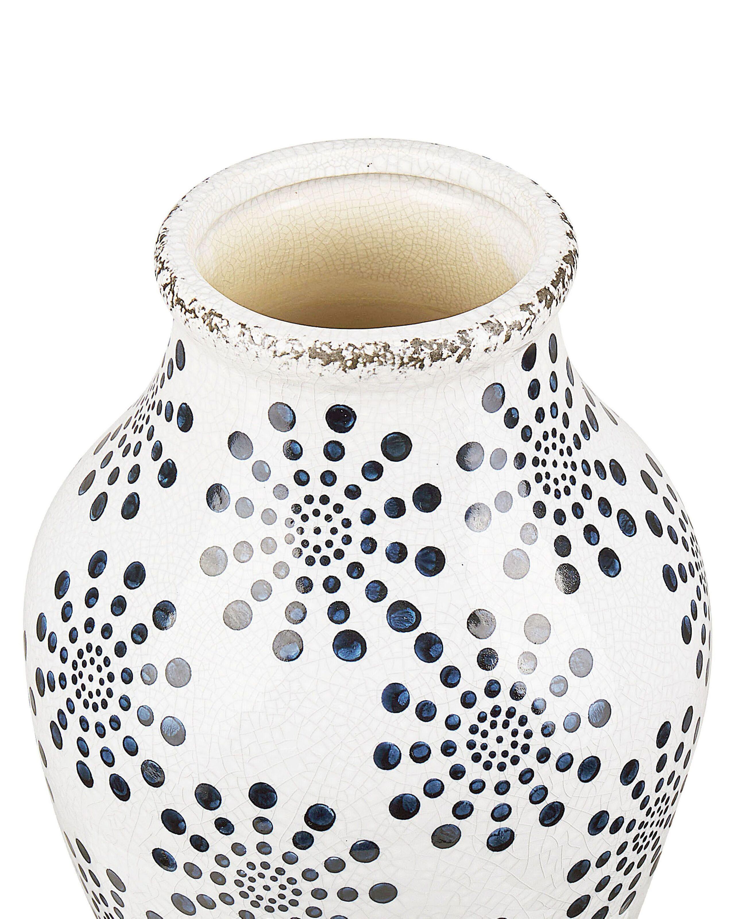 Beliani Blumenvase aus Steinzeug Retro NEMEA