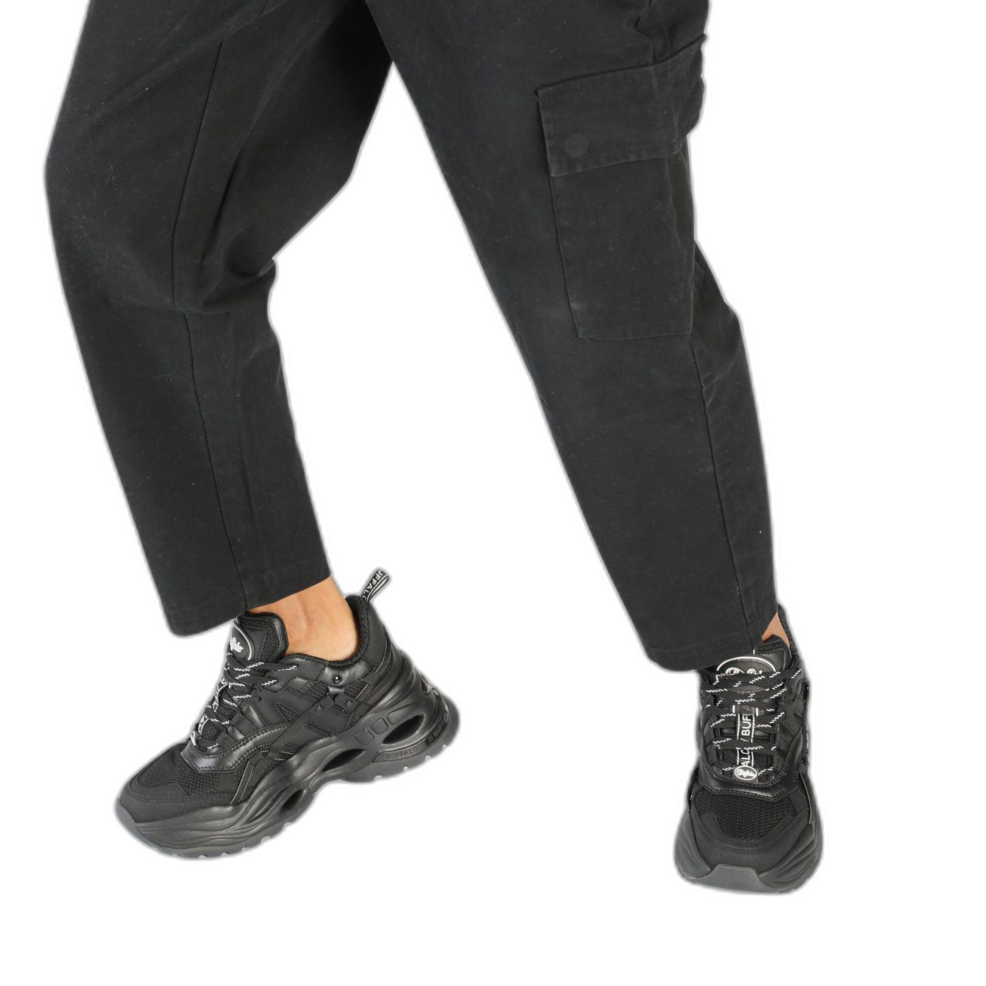 Buffalo sneakers aus veganem nappa-strick damen triplet hollow