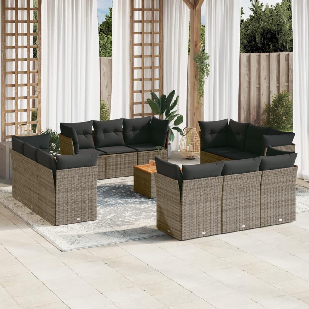 VidaXL Garten sofagarnitur poly-rattan
