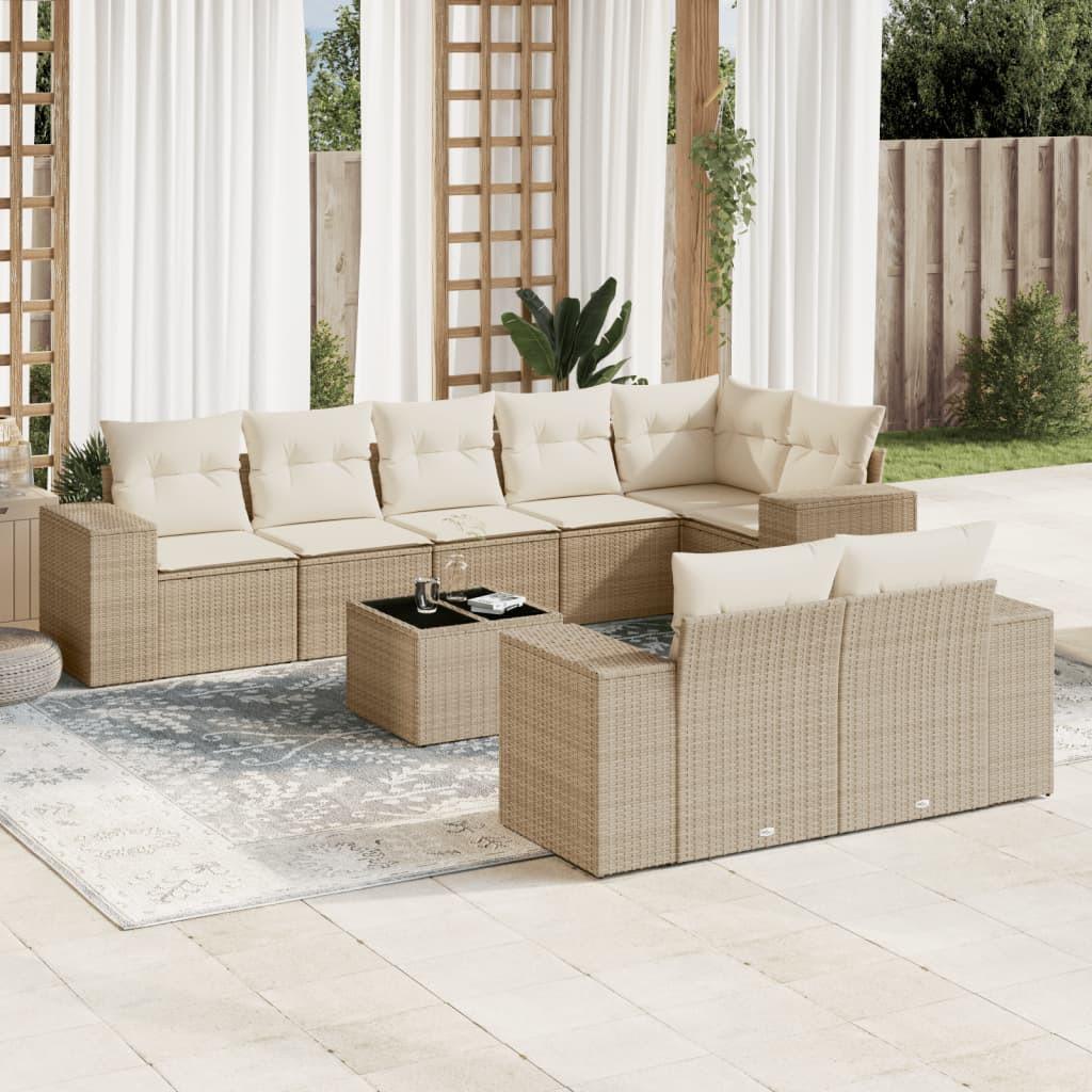 VidaXL Garten sofagarnitur poly-rattan