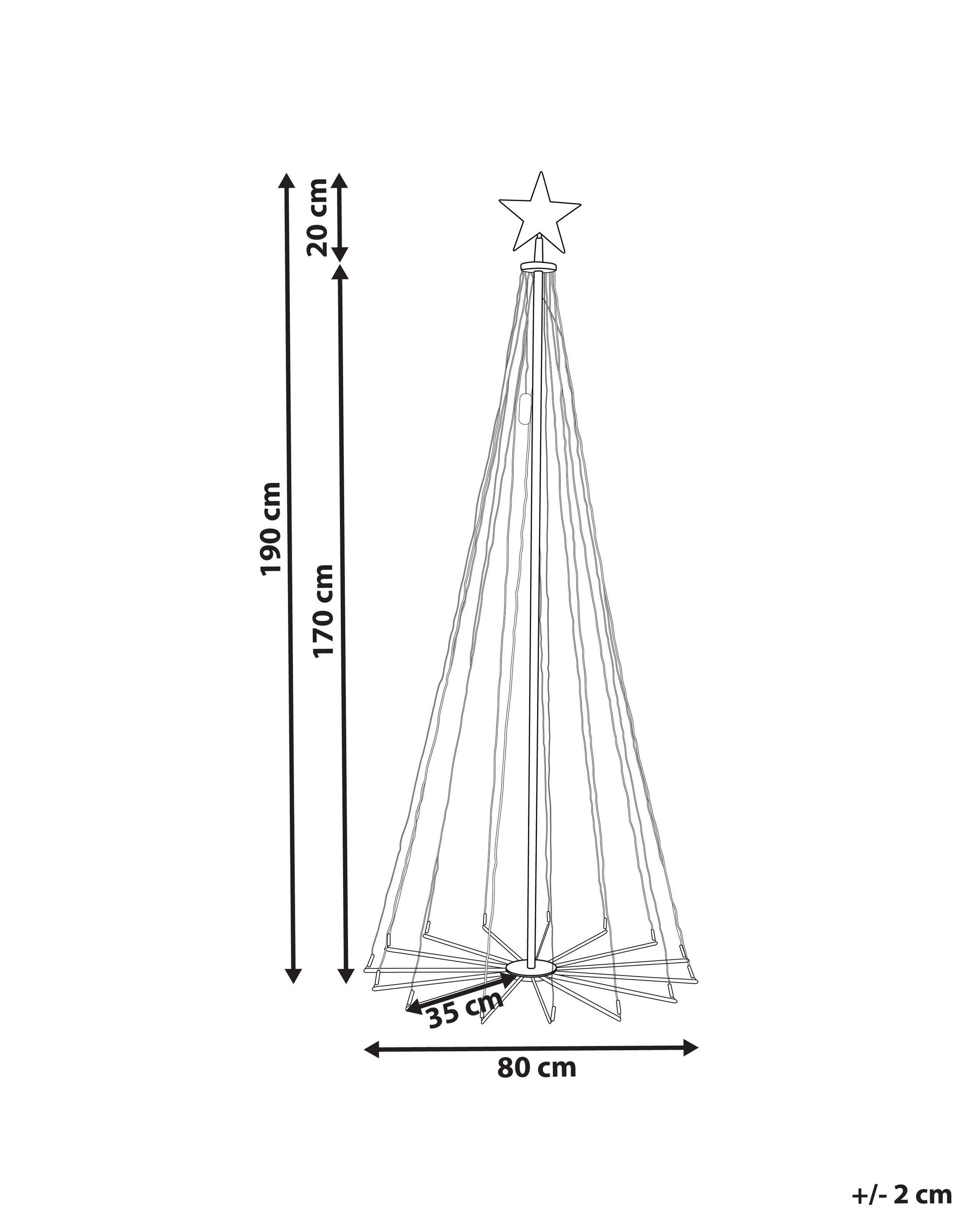Beliani Freistehende Weihnachtsdekoration aus Kunststoff Modern IKAMIUT