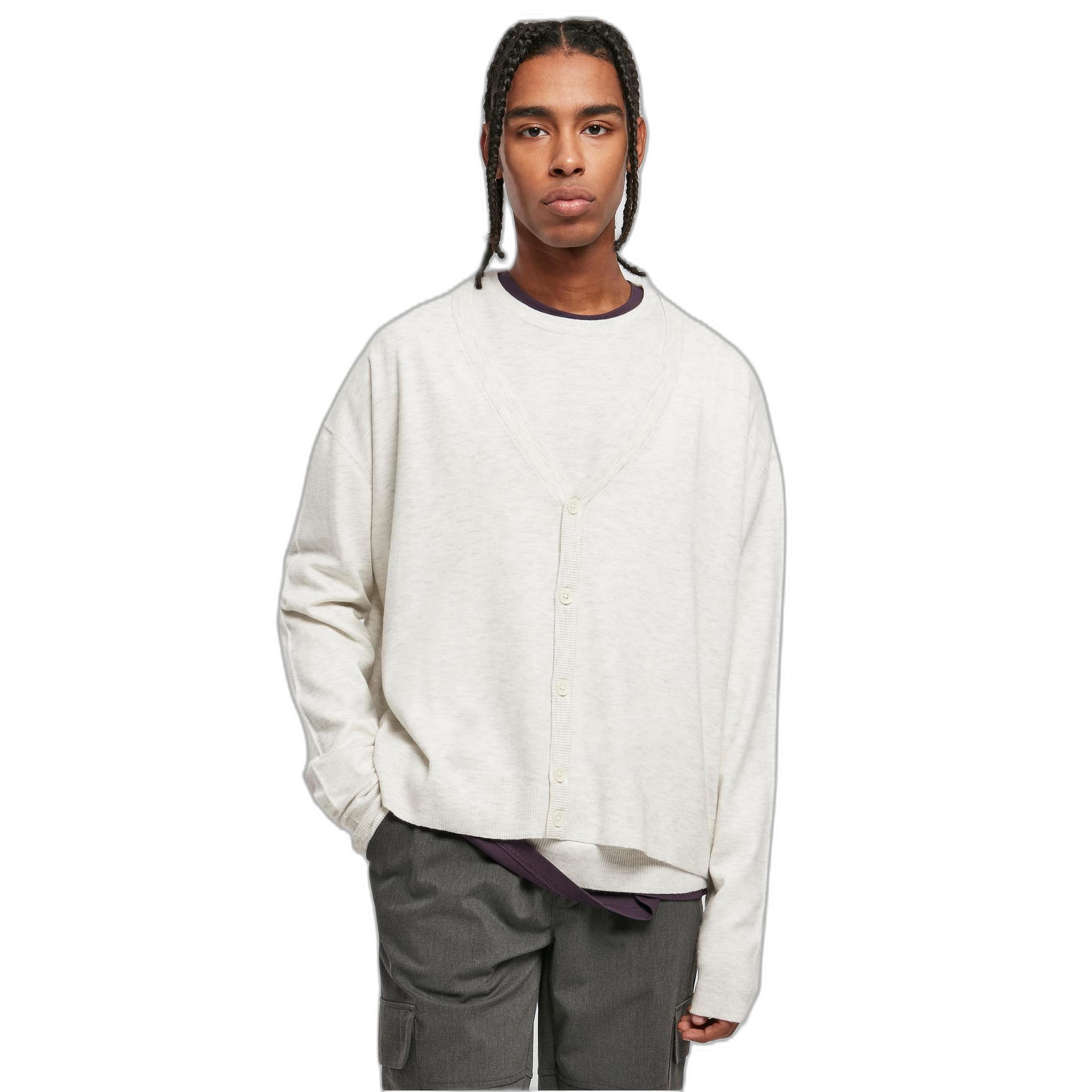 URBAN CLASSICS strickjacke eco mix boxy