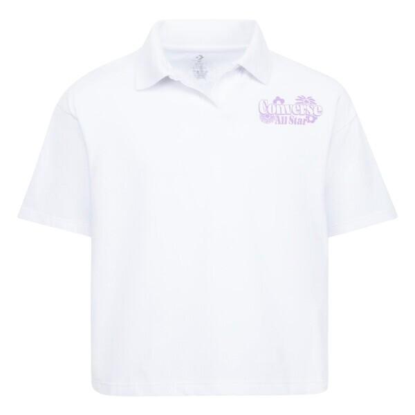 CONVERSE polo-shirt, mädchen boxy