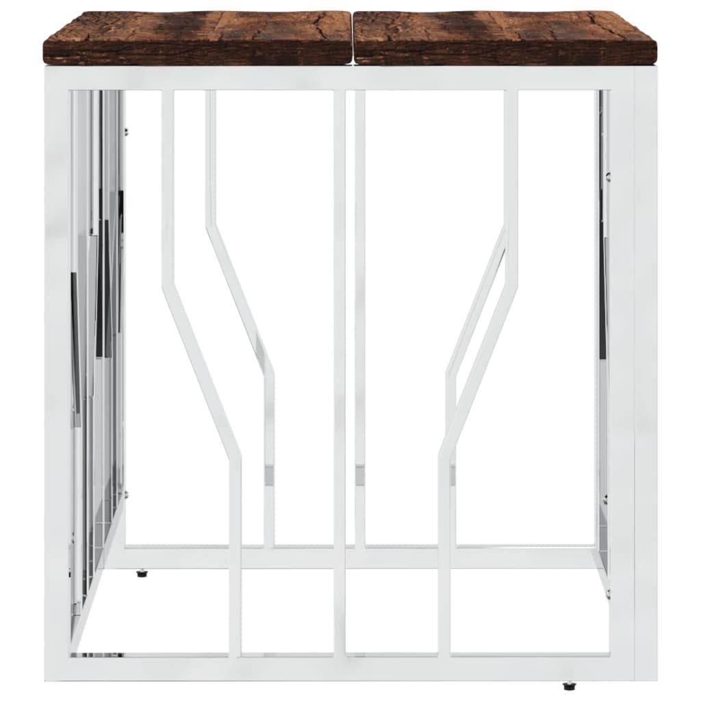 VidaXL Couchtisch edelstahl