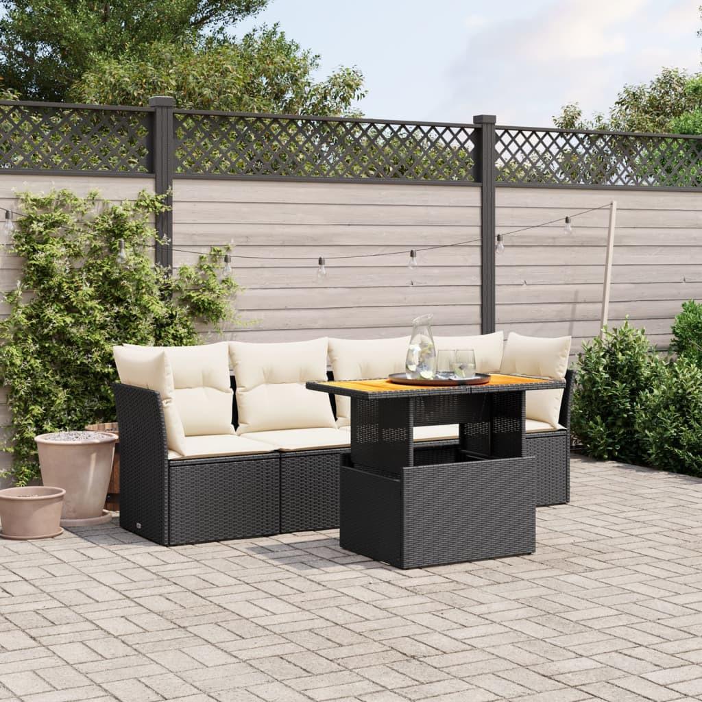 VidaXL Garten sofagarnitur poly-rattan