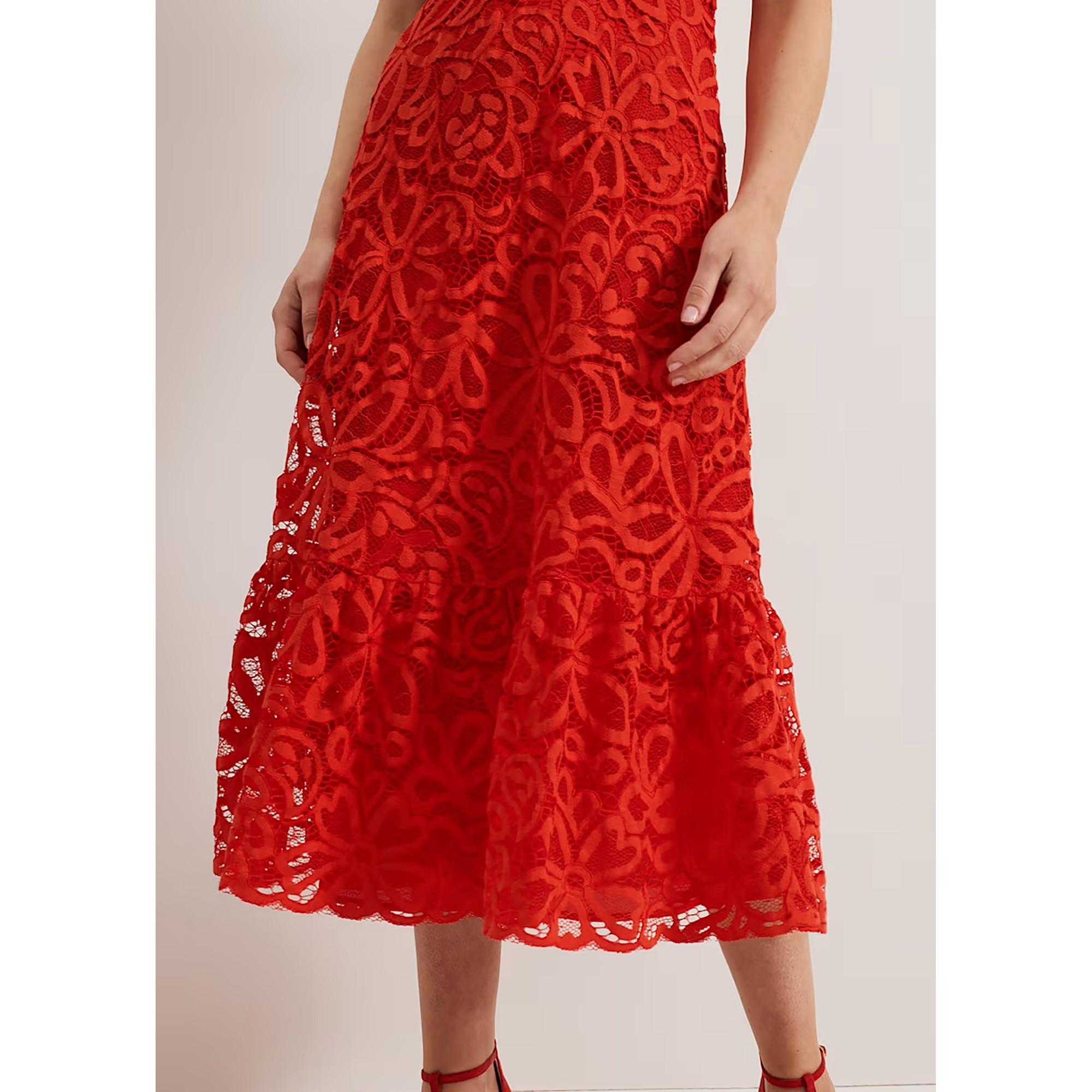Phase Eight Lula Spitzenkleid Midi