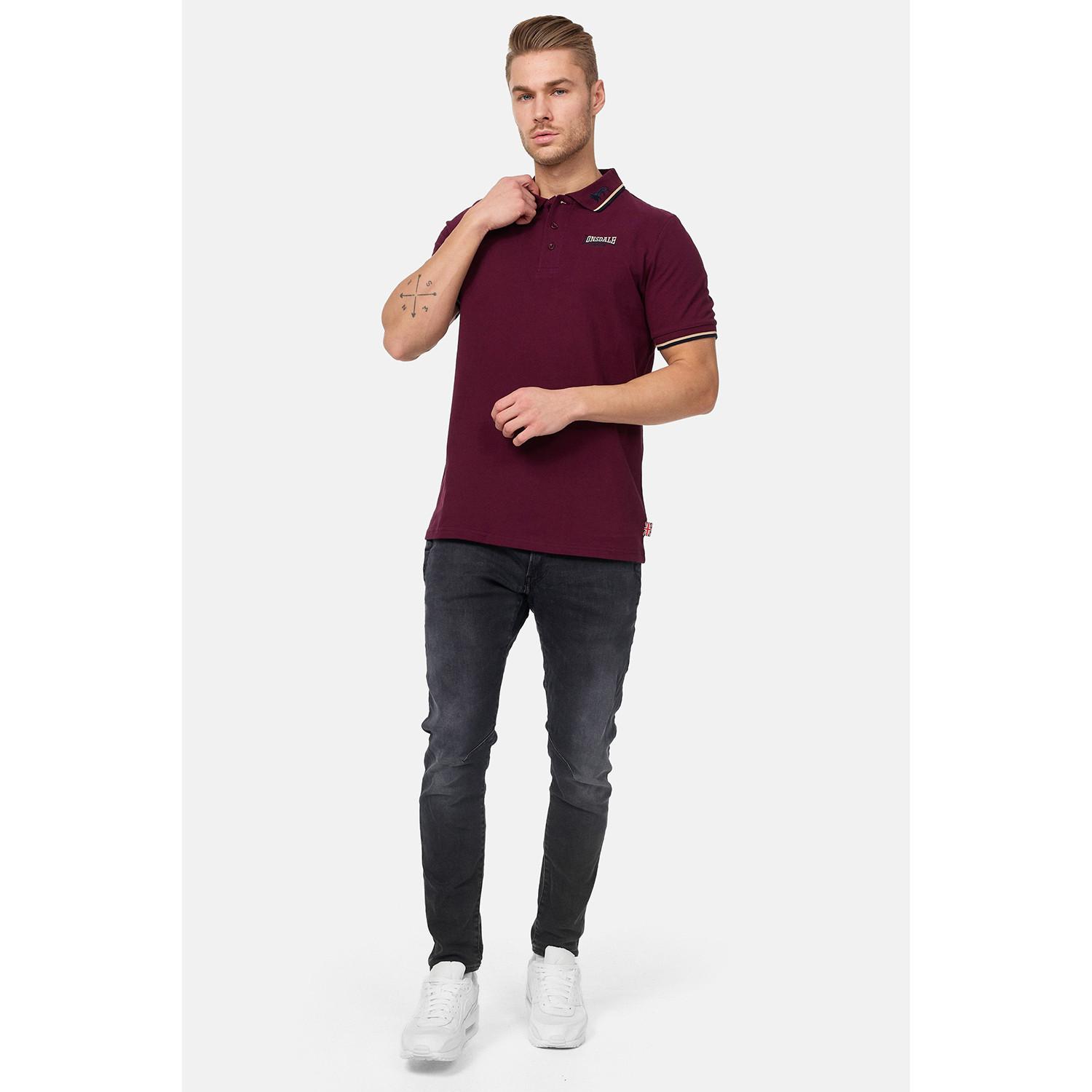 LONSDALE Slim Fit Polo-Shirt mit gestickten Details