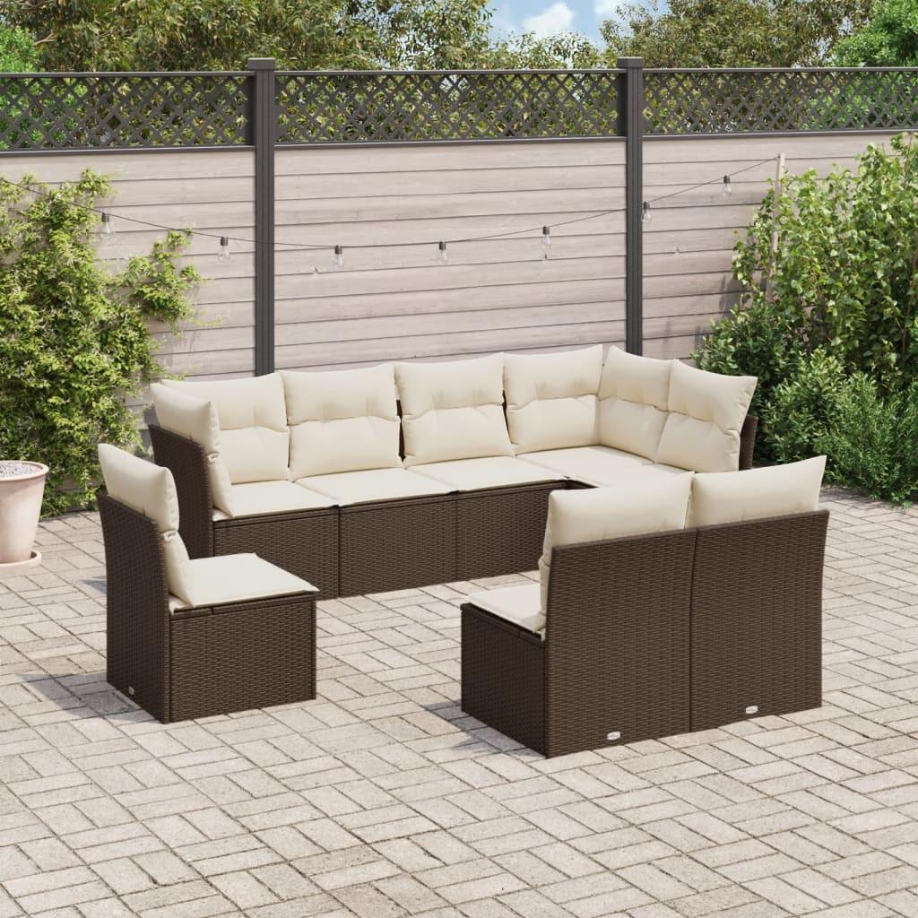 VidaXL Garten sofagarnitur poly-rattan