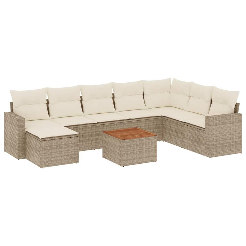 VidaXL Garten sofagarnitur poly-rattan