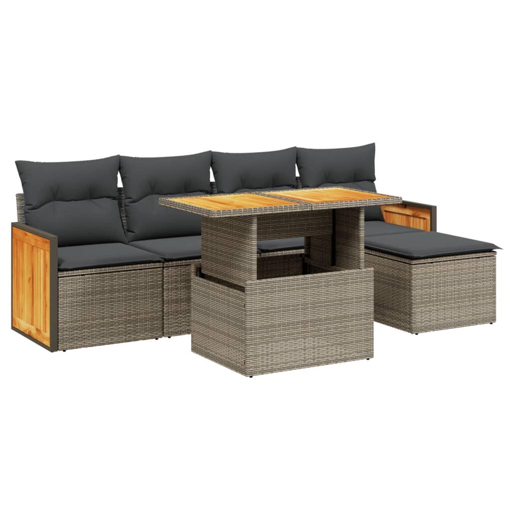 VidaXL Garten sofagarnitur poly-rattan