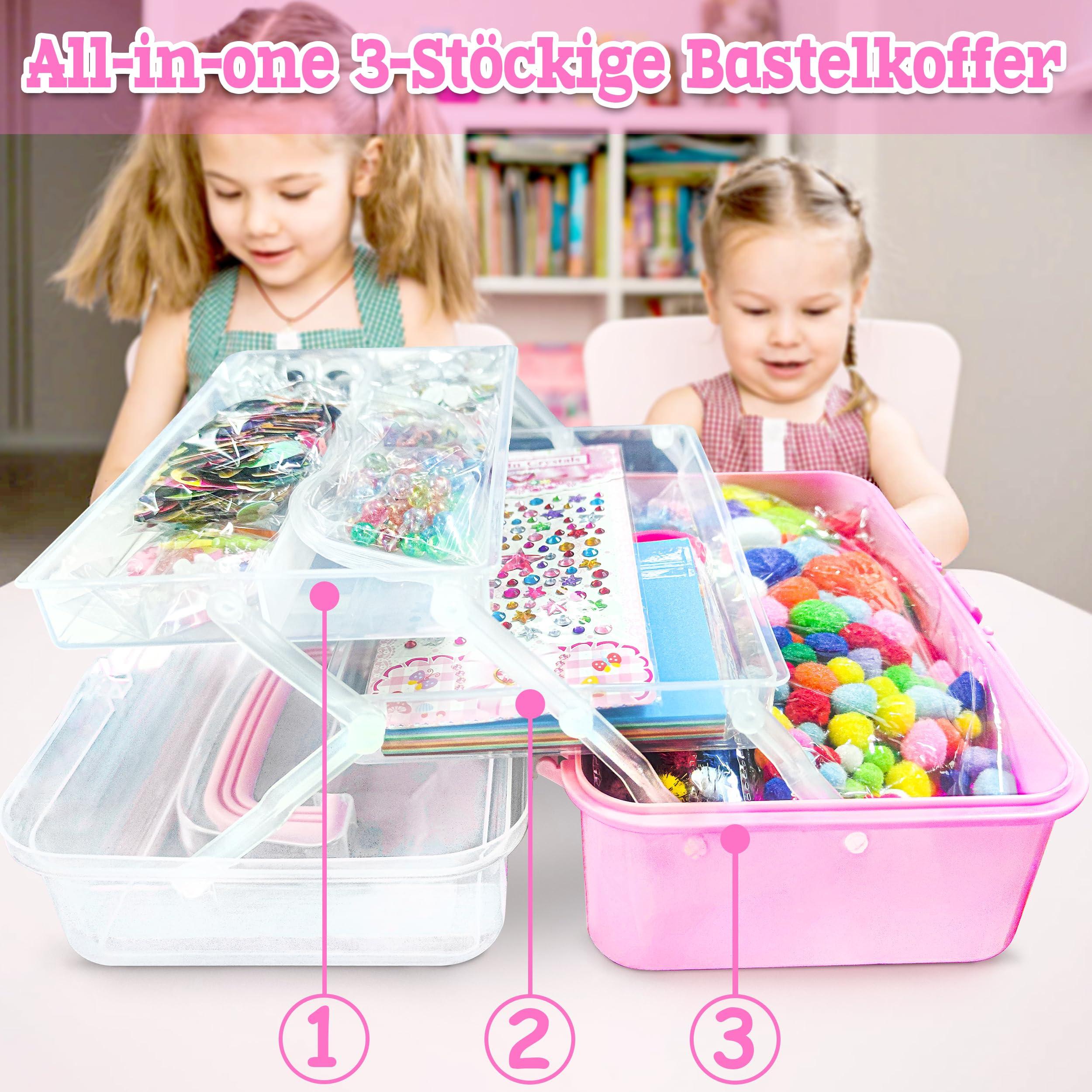 Activity-board 3000+Pcs Craft Kit enthält Pompoms, Pfeifenreiniger, Scrapbooking